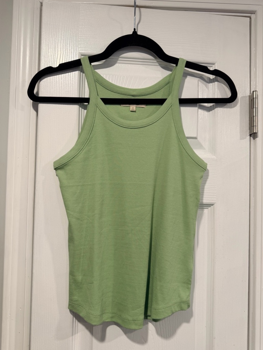 NWOT Madewell Size XS Green Thin Strap Ribbed Supima Racerback Tank Top